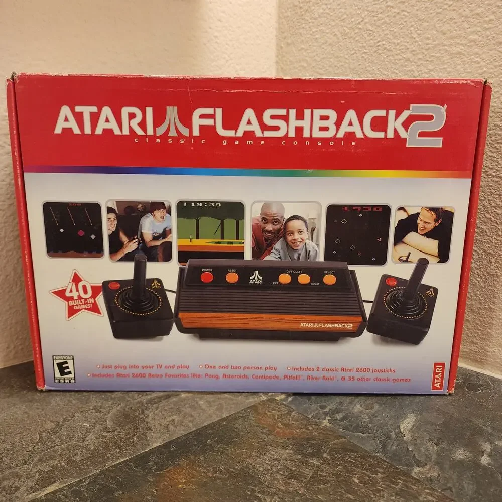 Atari Flashback 2 Classic Game Console w/ 40 Built in Games (CIB) - Atari